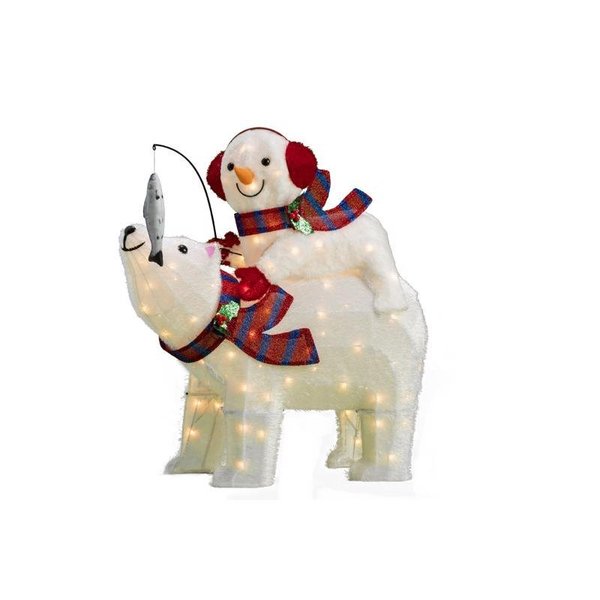 Celebrations Incandescent Clear 31 in. Lighted Bear Yard Decor 20DH091826